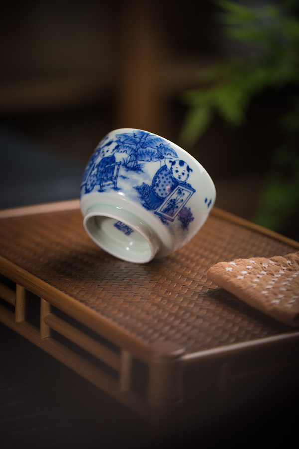 青花-婴戏杯